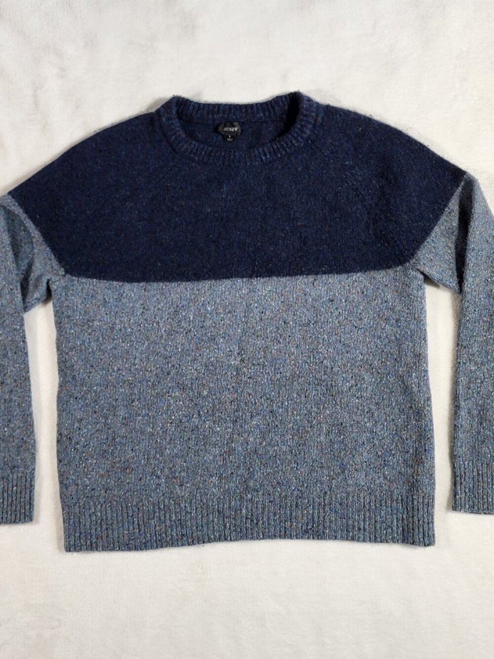 J. Crew Color Block Donegal Wool Large Sweater Style #AS396
